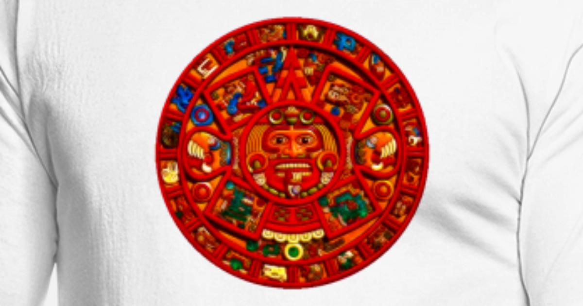 Mayan-Aztec Sun Calendar' Men's Tall T 